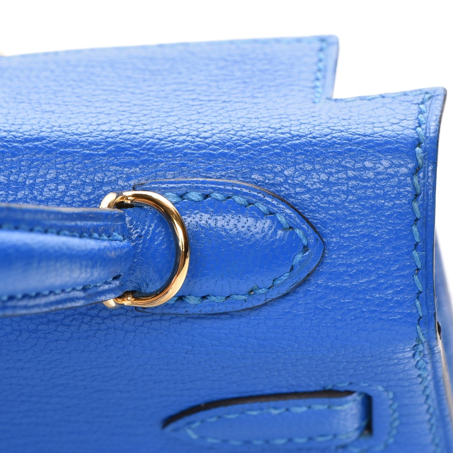 Hermes Chevre Mysore Mini Kelly Sellier 20 Bleu Hydra 19 of 22