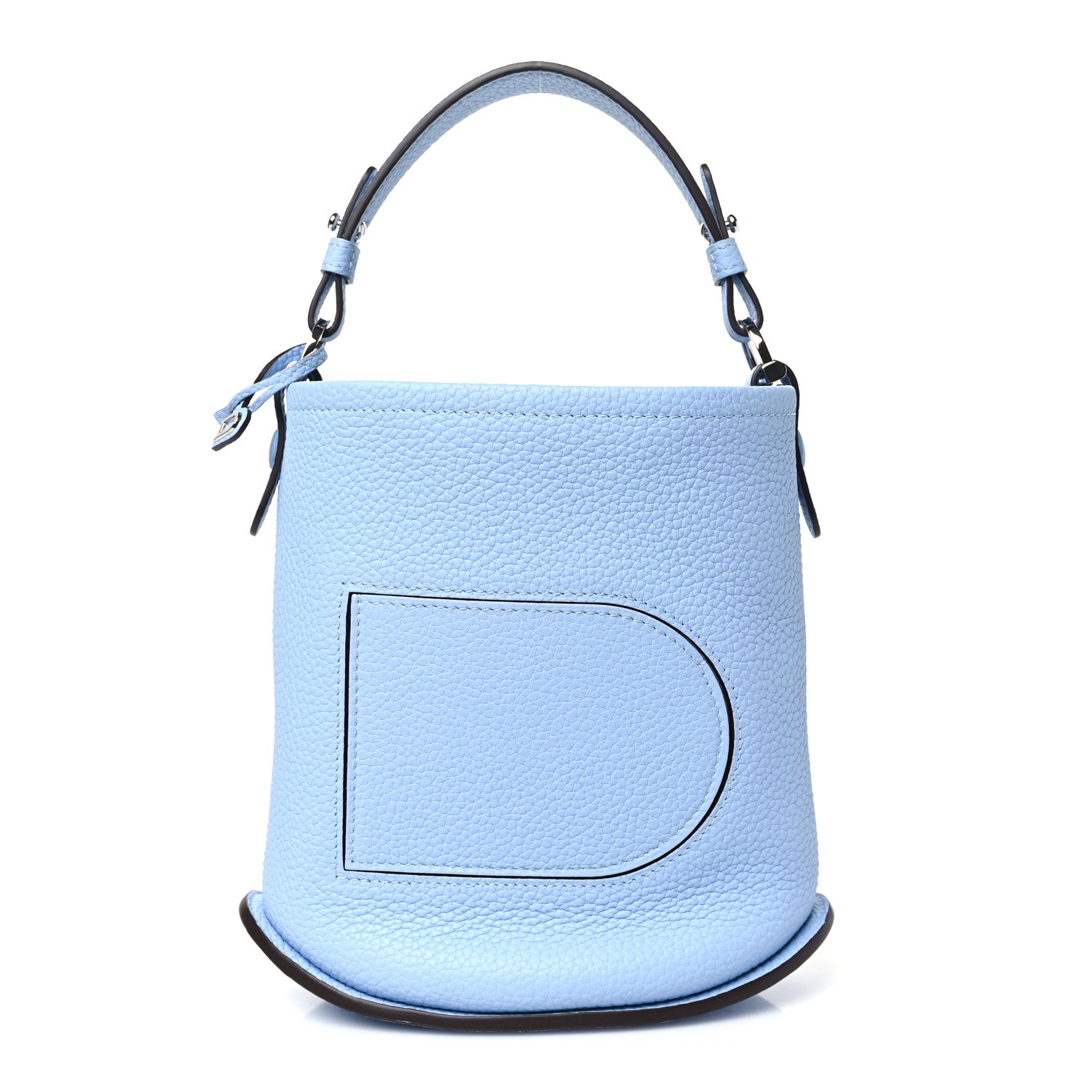 Delvaux Taurillon Mini Pin Daily Surpique Bucket Azure 1 of 9