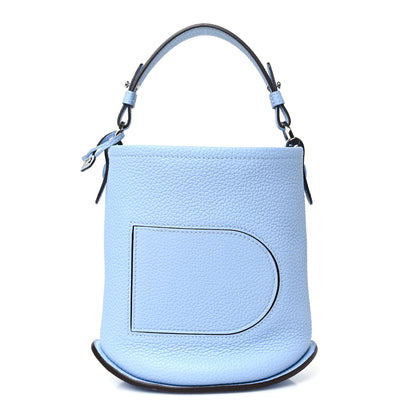 Delvaux Taurillon Mini Pin Daily Surpique Bucket Azure 1 of 9