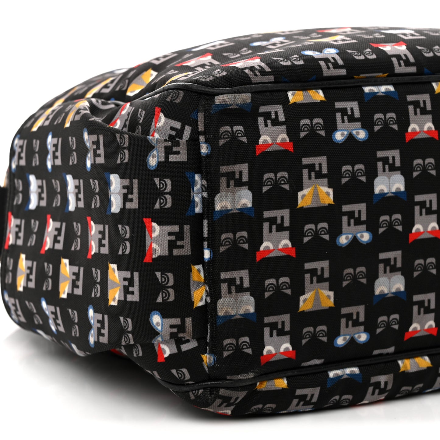 Nylon FF Monster Diaper Bag Black Multicolor