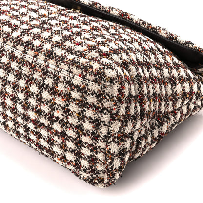 Saint Laurent Tweed Matelasse Medium Loulou Monogram Chain Satchel Beige Multicolor 11 of 11