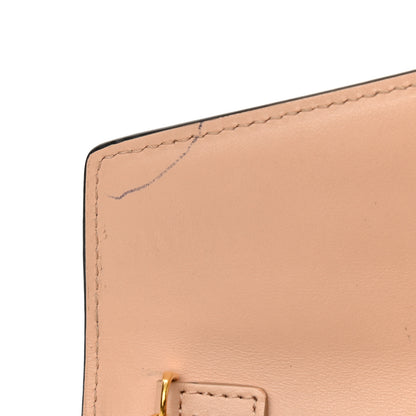 Fendi Vitello Cruise F is Fendi Bi-Color FF 1974 Embossed Continental Envelope Wallet On Chain Maya Black Light Rose 12 of 12