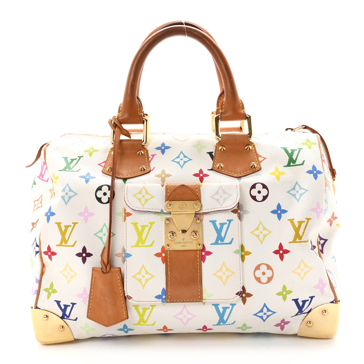 Monogram Multicolor Speedy 30 White