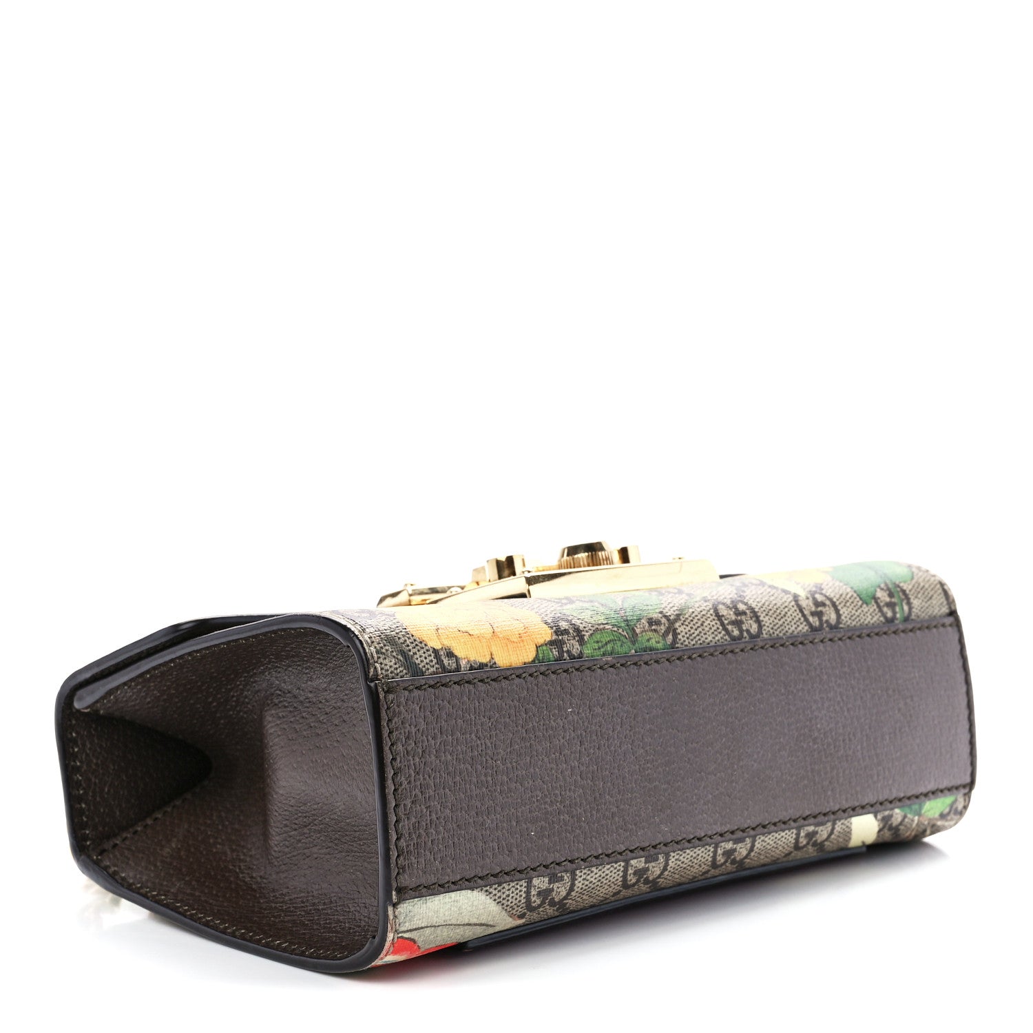 Gucci GG Supreme Monogram Tian Small Padlock Shoulder Bag Beige Multicolor New Acero 4 of 13