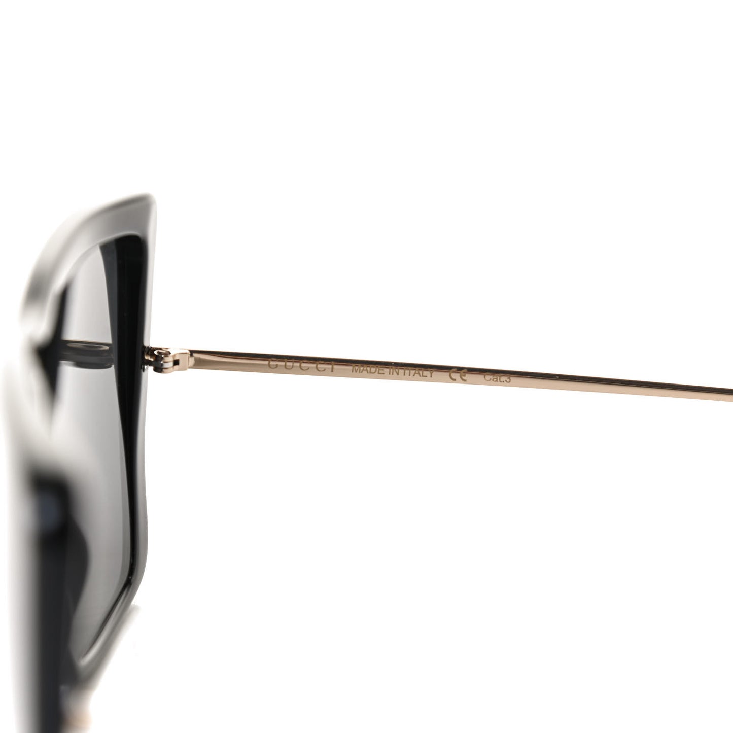 Acetate Oversize Square Frame GG0434S Sunglasses Black