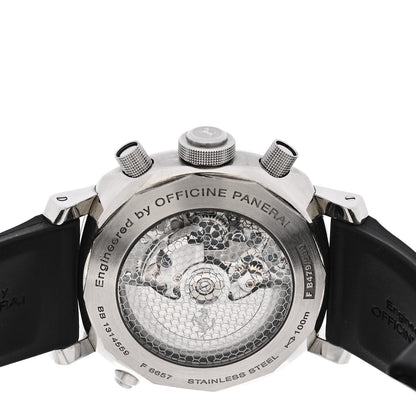 Panerai Stainless Steel Rubber 45mm Ferrari Rattrapante Limited Edition Automatic Watch Black FER00010 4 of 4