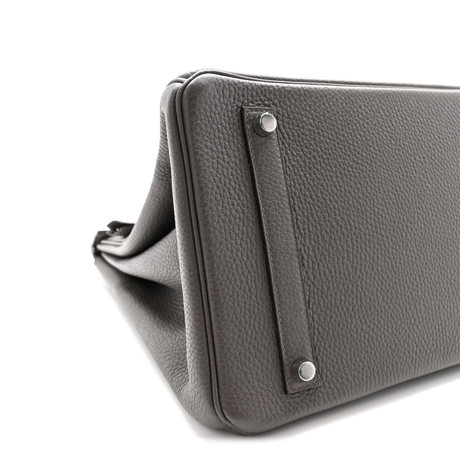 Hermes Taurillon Clemence Birkin 35 Etain 9 of 10