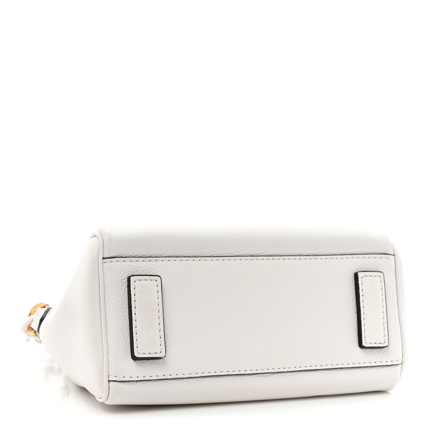 Versace Grained Calfskin Small La Medusa Top Handle Bag White 4 of 15