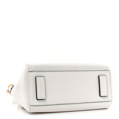 Versace Grained Calfskin Small La Medusa Top Handle Bag White 4 of 15
