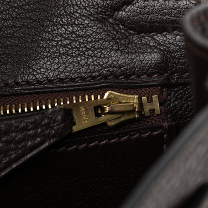 Hermes Togo Birkin 25 Chocolate 13 of 14