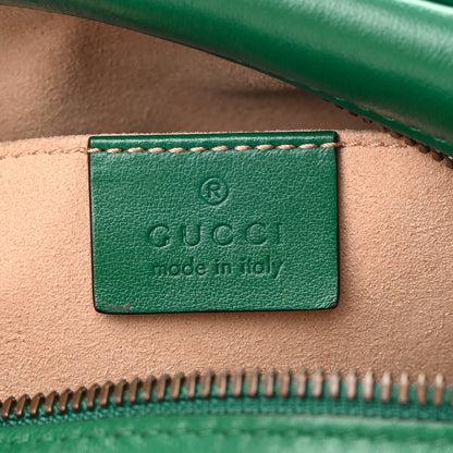 Gucci Calfskin Matelasse Small GG Marmont Chain Shoulder Bag Emerald Green 6 of 14