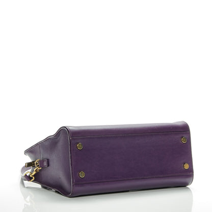 Saint Laurent Calfskin Small Monogram Cabas Purple 4 of 10