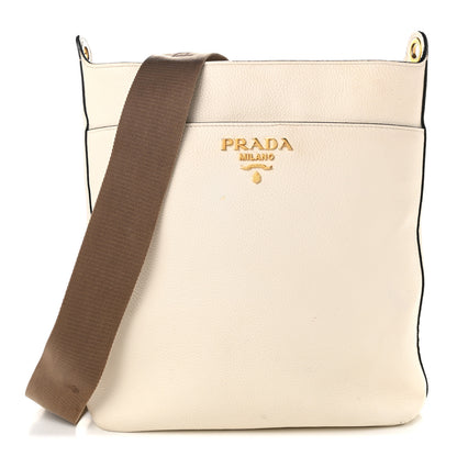 Prada Vitello Phenix Metal Hobo White 1 of 12