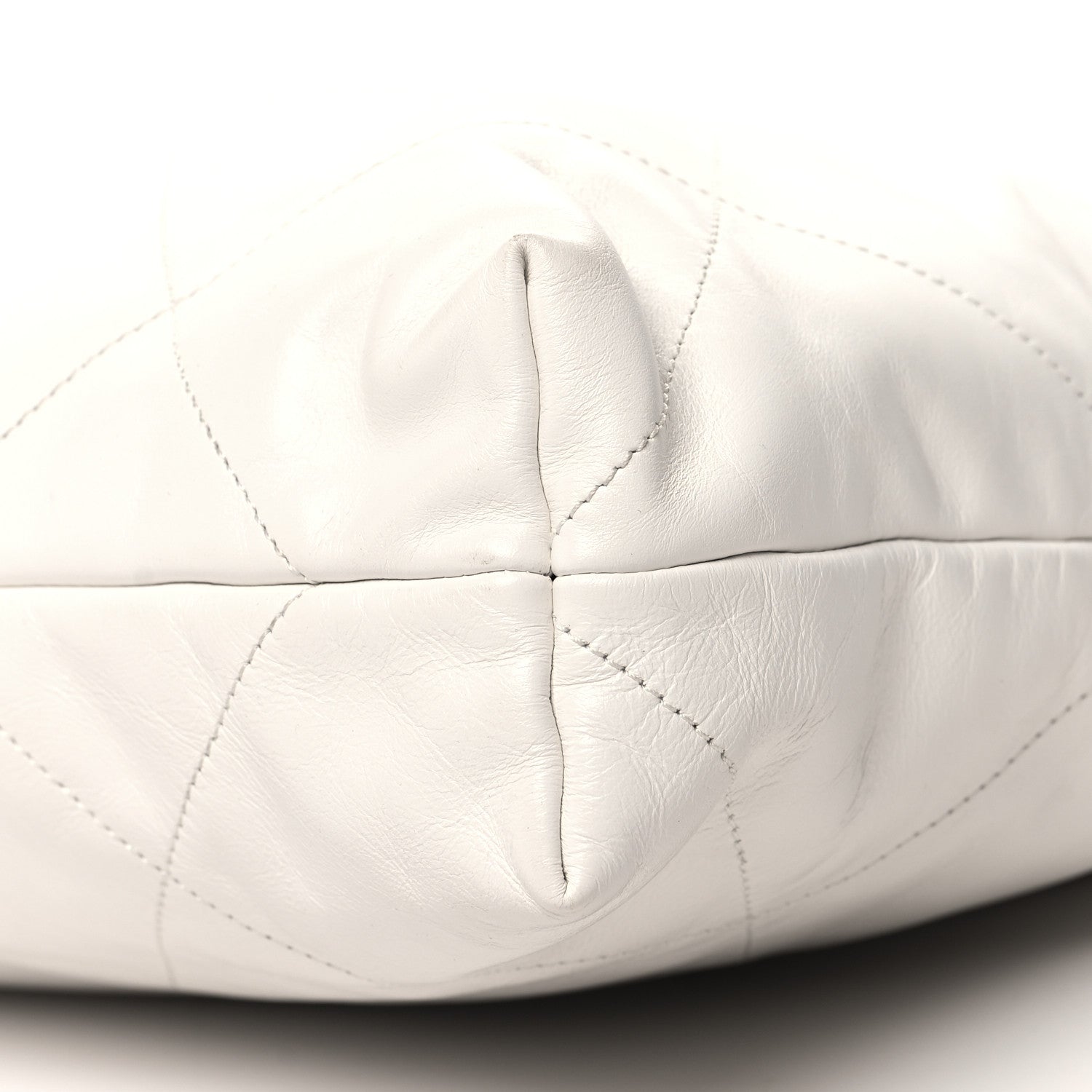 Chanel Shiny Calfskin Quilted Chanel 22 White 11 of 11