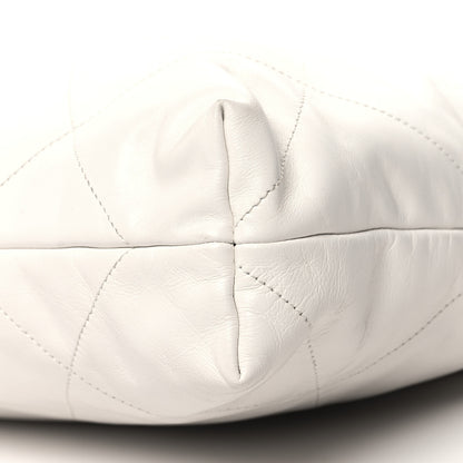Chanel Shiny Calfskin Quilted Chanel 22 White 11 of 11