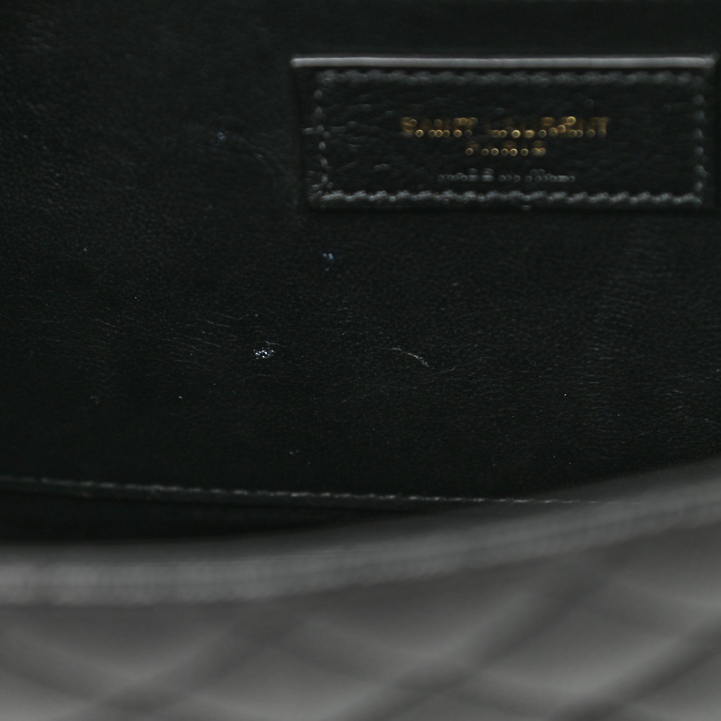 Grain De Poudre Textured Mixed Matelasse Triquilt Medium Monogram Satchel Black