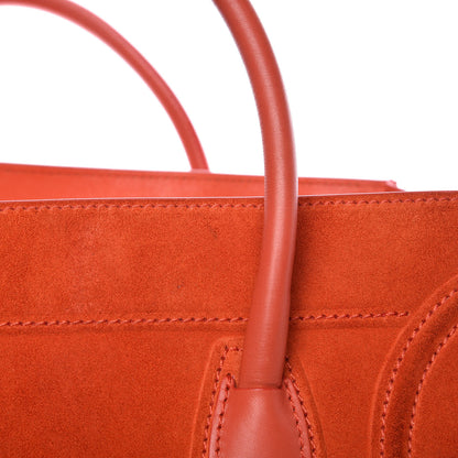 Celine Nubuck Medium Phantom Luggage Bright Orange 27 of 27
