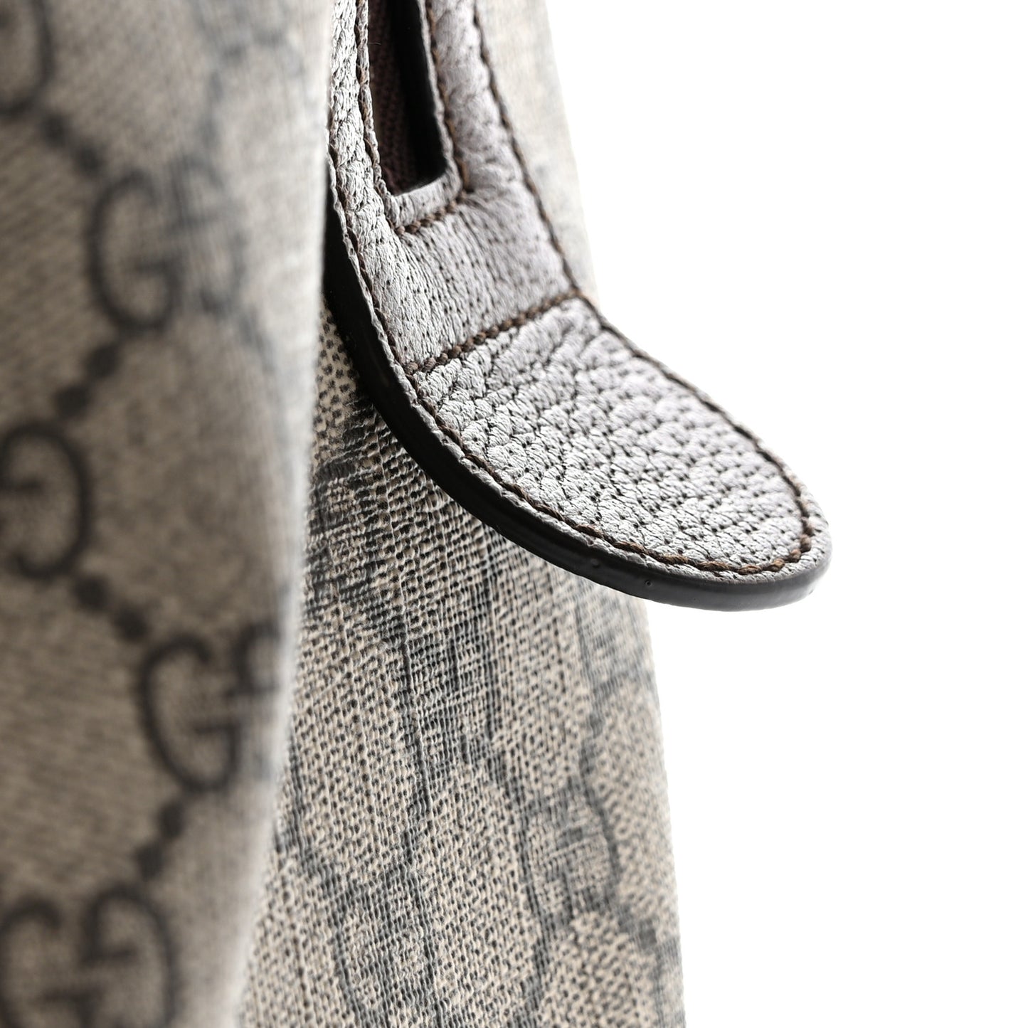 GG Supreme Monogram Textured Dollar Calfskin Web Large Savoy Duffle Bag Beige Ebony New Acero