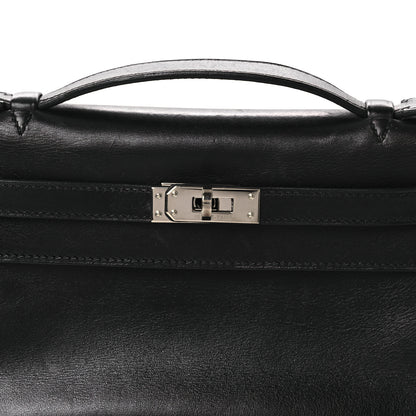 Hermes Evercalf Kelly Pochette Clutch Black 8 of 12