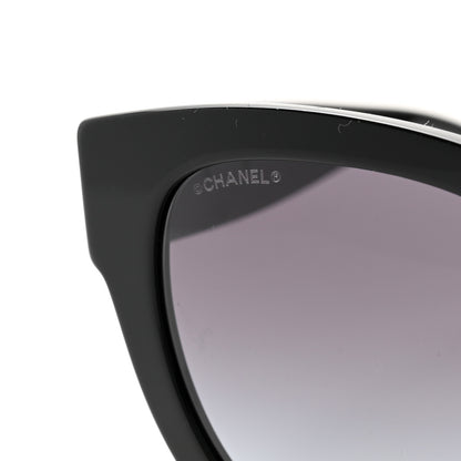 Chanel Acetate Square CC Heart Sunglasses 5478-A Black 7 of 7