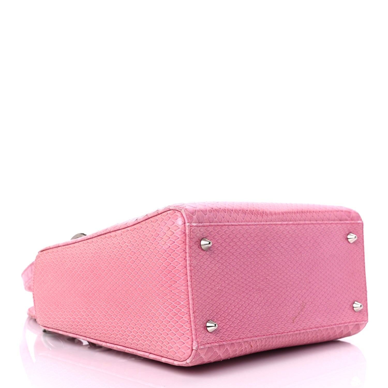 Christian Dior Python Medium Lady Dior Pink 4 of 25