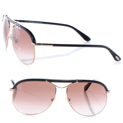 Tom Ford Marko FT0144 Aviator Sunglasses Black 1 of 8