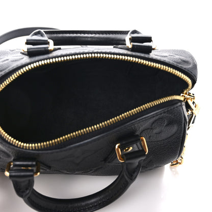 Louis Vuitton Empreinte Monogram Giant Speedy Bandouliere 20 Black 5 of 8