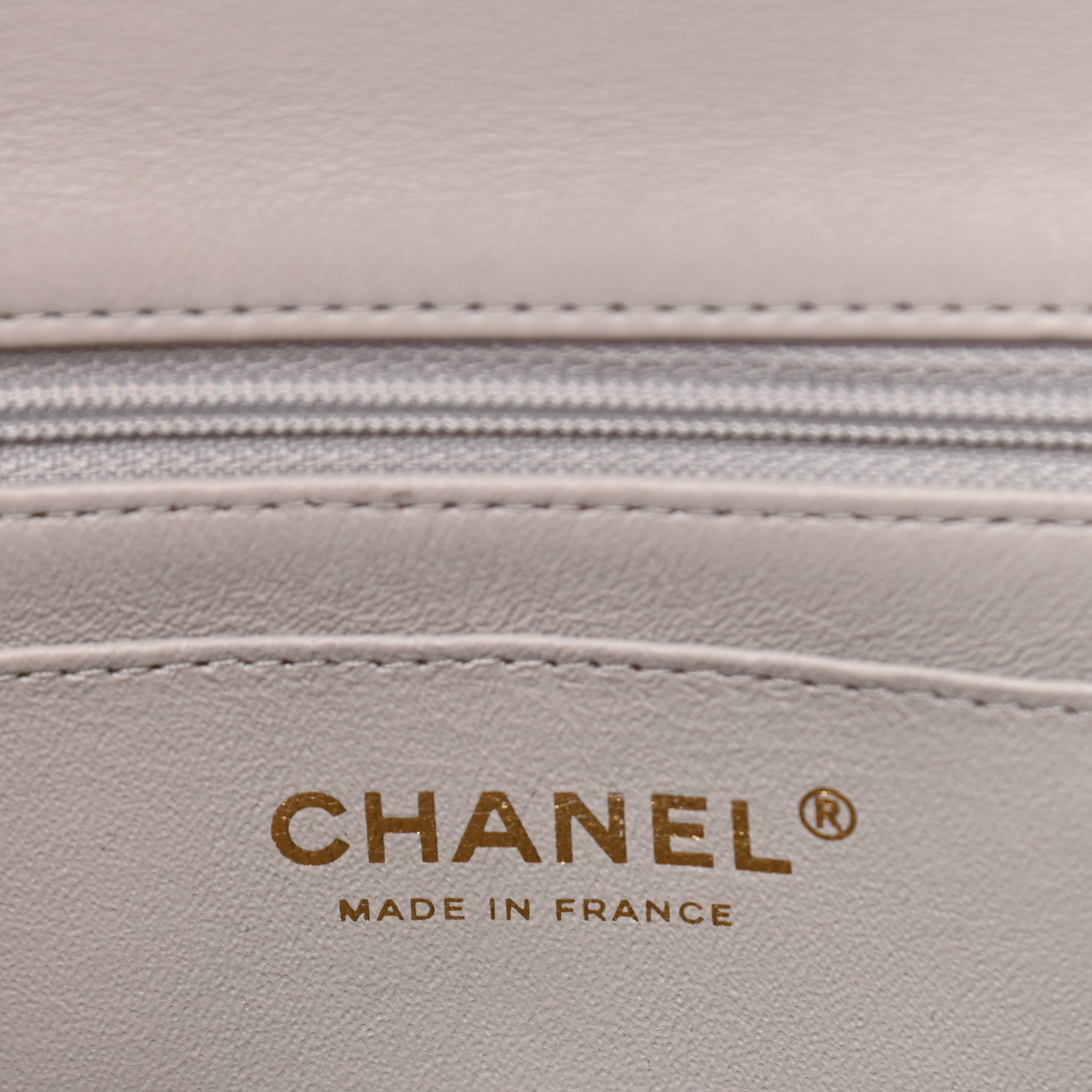 Chanel Lambskin Quilted Mini Top Handle Rectangular Flap Grey 6 of 11