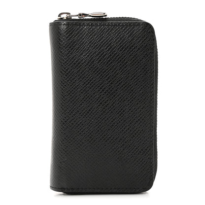 Louis Vuitton Taiga Zippy Coin Purse Vertical Black 1 of 7
