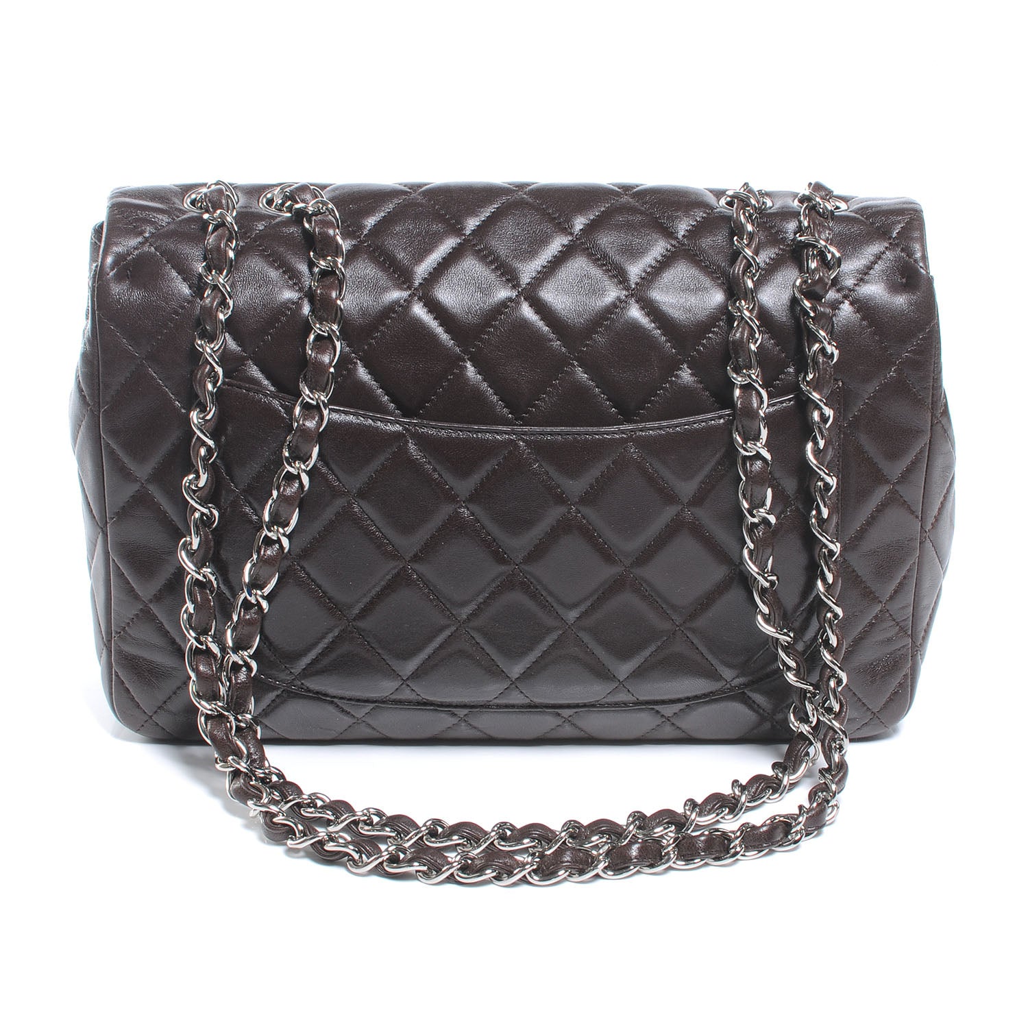 Chanel Lambskin Jumbo Single Flap Brown 3 of 8