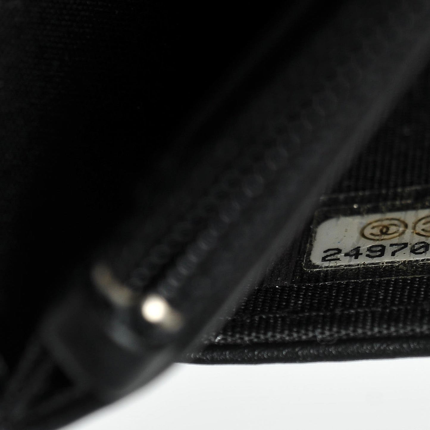 Caviar Quilted Boy Wallet On Chain WOC Black