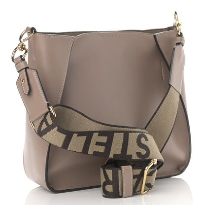 Stella McCartney Eco Alter Nappa Perforated Logo Mini Crossbody Dark Taupe 3 of 12