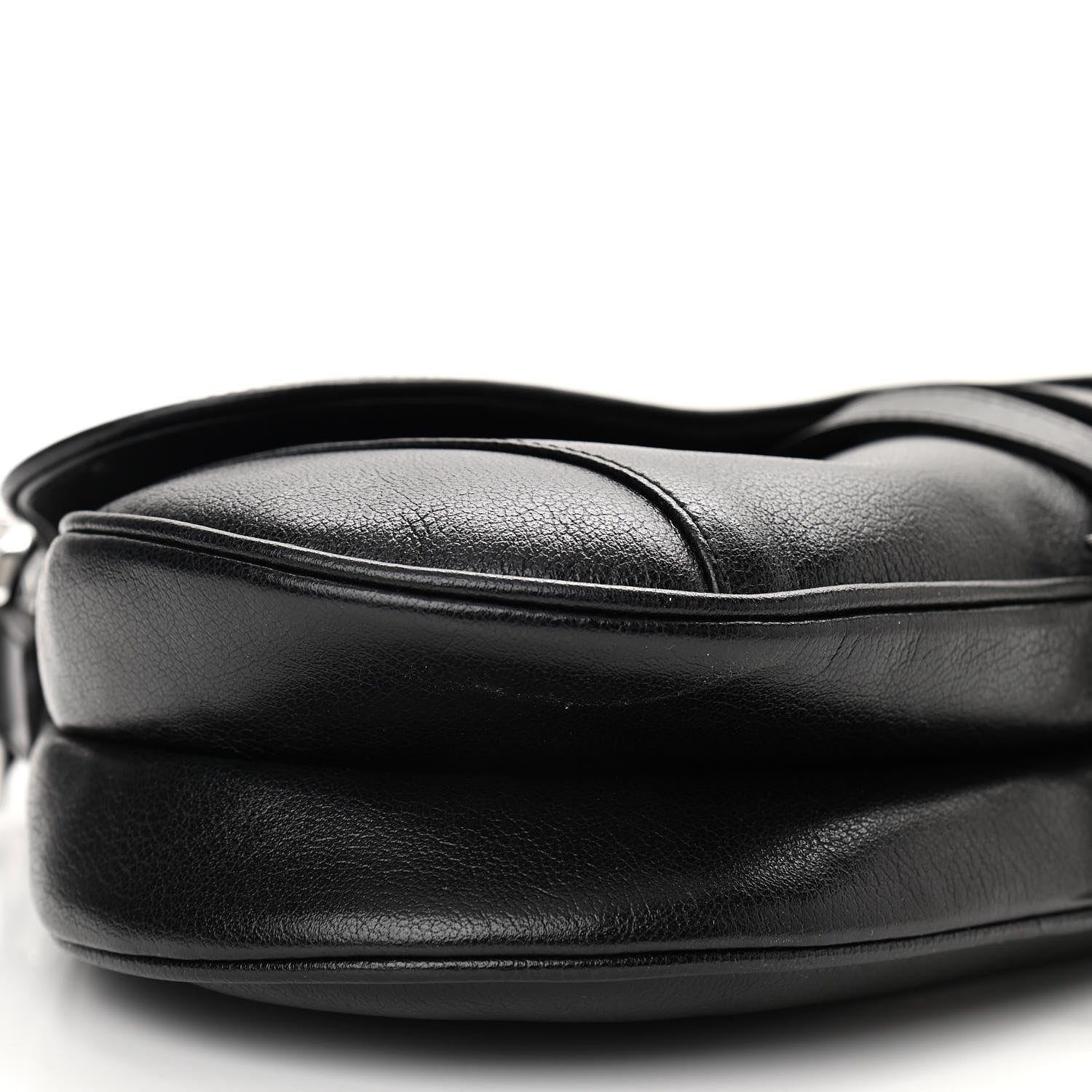 Christian Dior Calfskin Saddle Bag Black 9 of 11