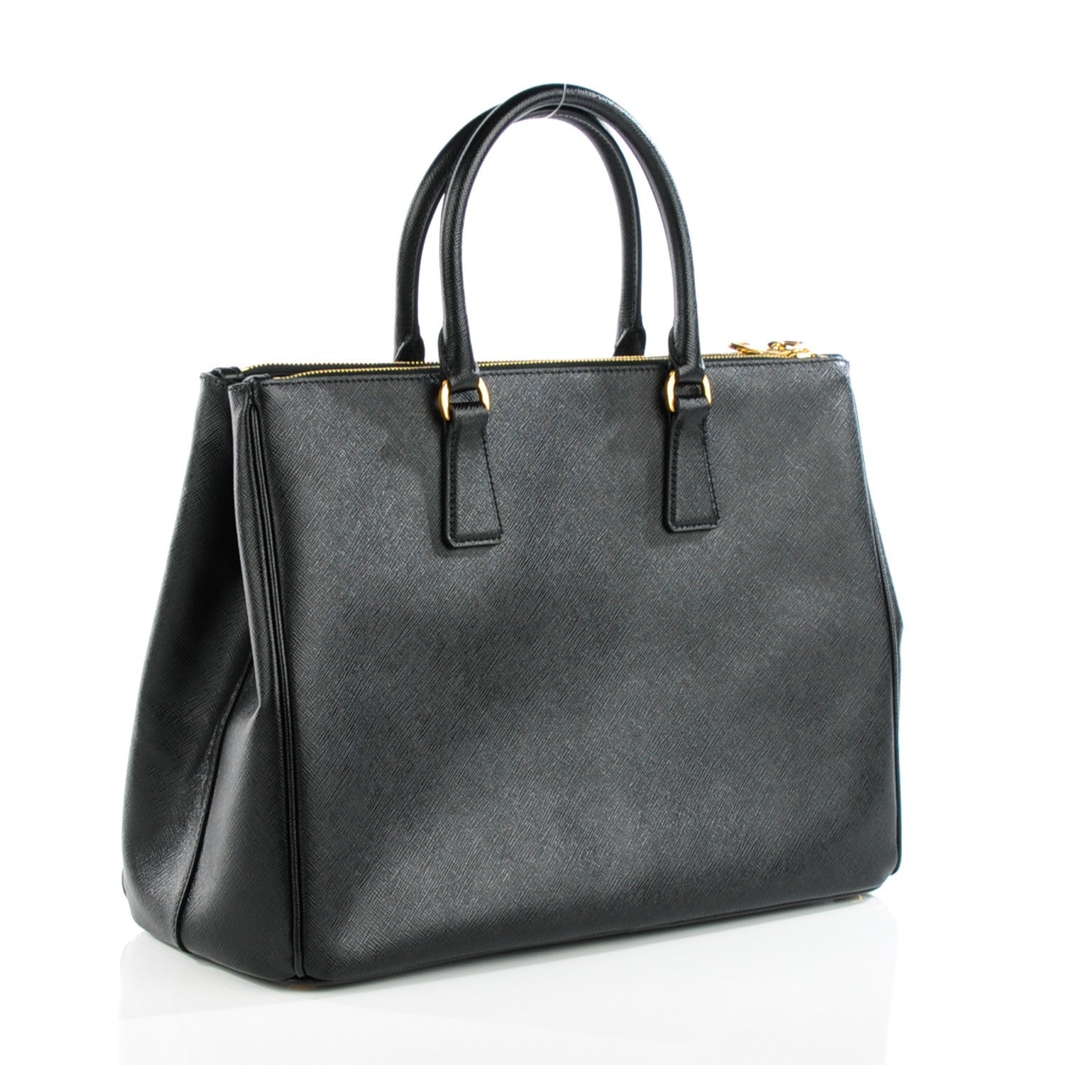 Prada Saffiano Large Galleria Double Zip Tote Black 3 of 9