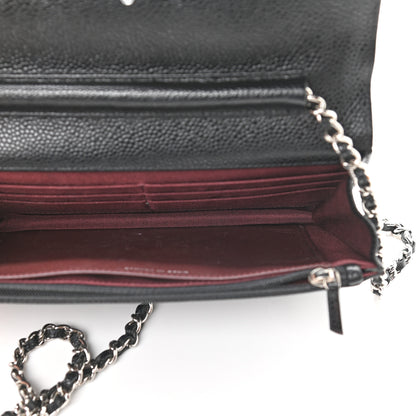 Chanel Caviar Quilted Wallet On Chain WOC Black 5 of 10