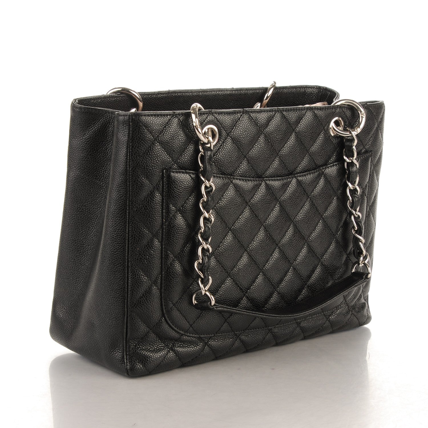 Chanel Caviar Quilted Grand Shopping Tote GST Black 3 of 7
