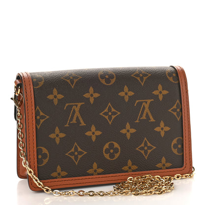 Louis Vuitton Reverse Monogram Dauphine Chain Wallet 3 of 9