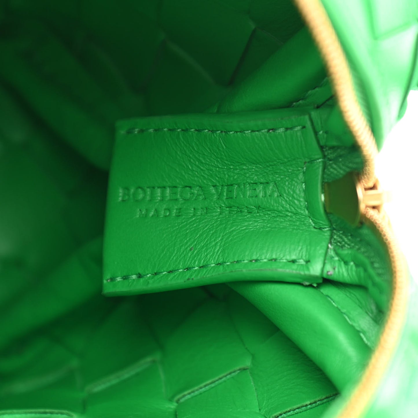 Nappa Intrecciato Mini Loop Camera Bag Parakeet