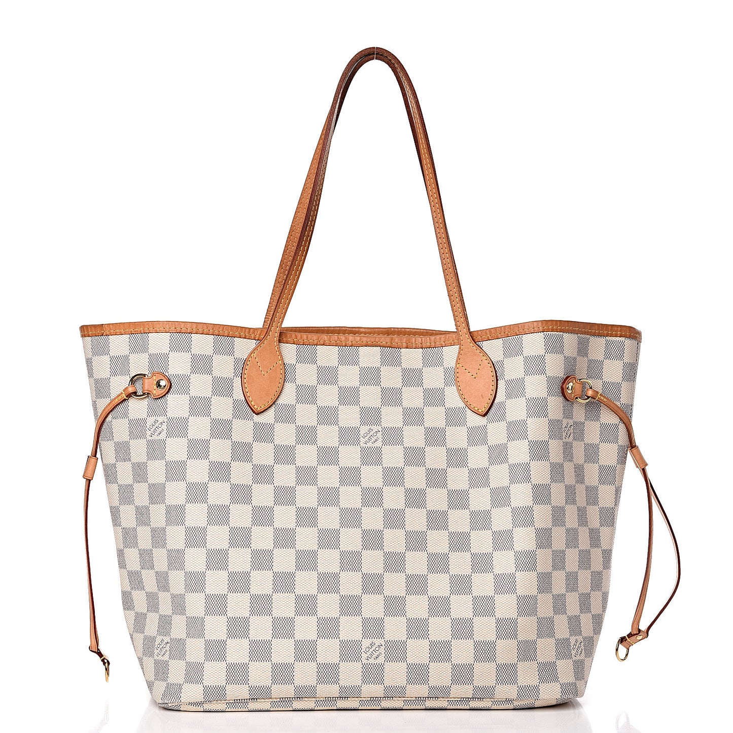 Damier Azur Neo Neverfull MM Rose Ballerine