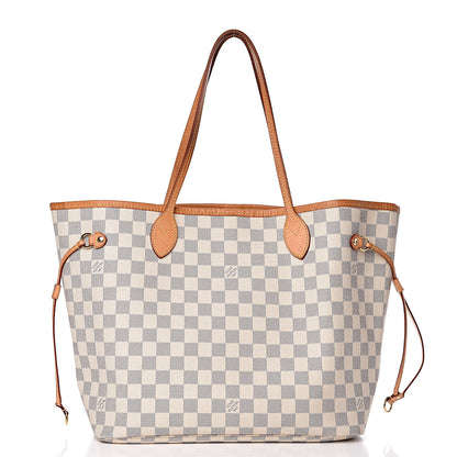 Louis Vuitton Damier Azur Neo Neverfull MM Rose Ballerine 3 of 20