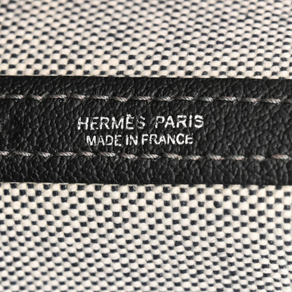 Hermes Toile Buffle Skipper Garden Party 36 MM Tote Black 6 of 10