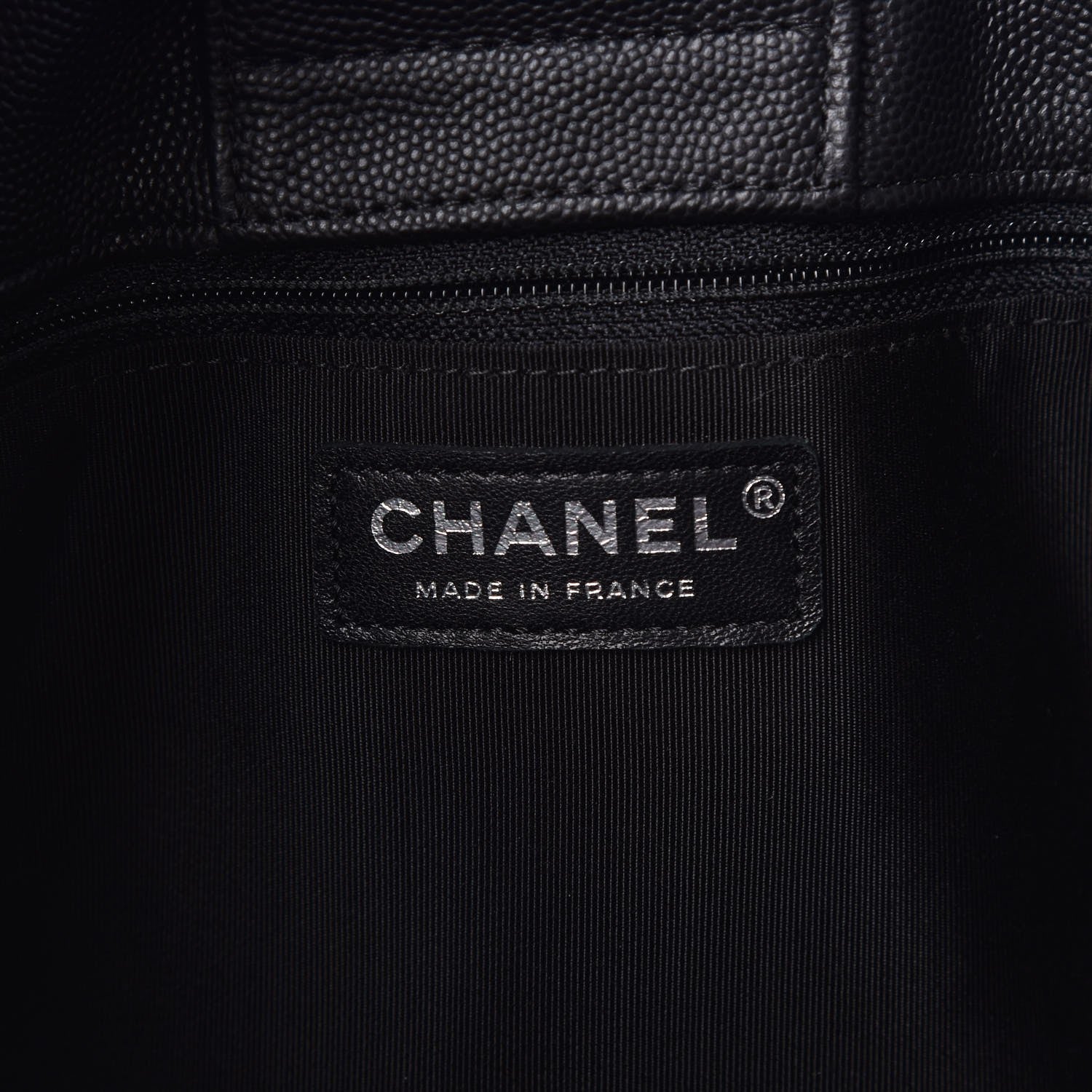 Chanel Caviar Quilted Large CC Shopping Tote Black 6 of 7