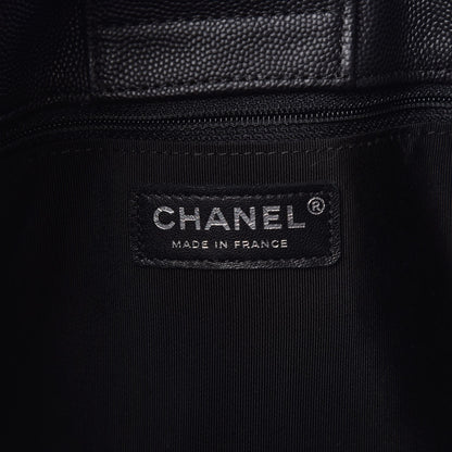Chanel Caviar Quilted Large CC Shopping Tote Black 6 of 7