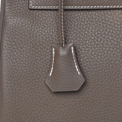 Hermes Taurillon Clemence Kelly Retourne 28 Etoupe 27 of 38