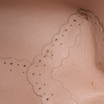 Alaia Calfskin Scalloped Trim Bag Blush 16 of 18