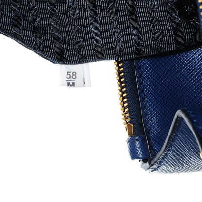 Prada Saffiano Lux Small Double Zip Tote Bleuette 6 of 14