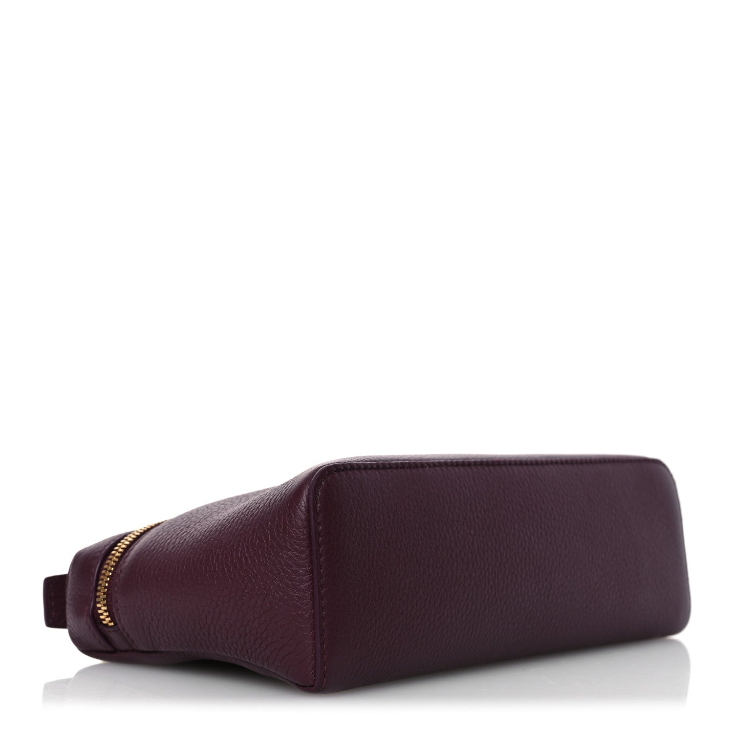Loro Piana Grained Calfskin L19 Extra Pocket Pouch Azuki Beans 4 of 12