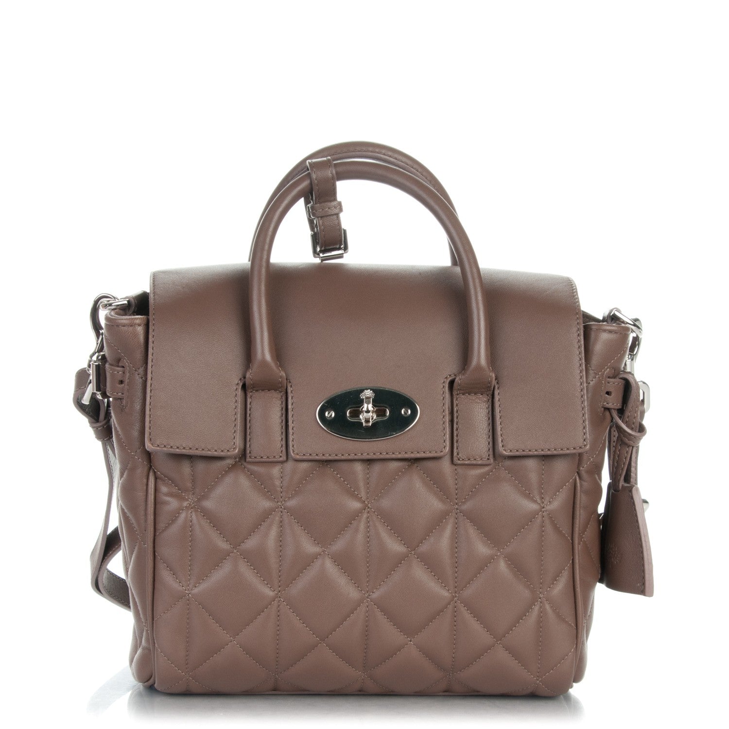 Mulberry Nappa Quilted Mini Cara Delevingne Convertible Bag Taupe 1 of 8