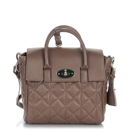 Mulberry Nappa Quilted Mini Cara Delevingne Convertible Bag Taupe 1 of 8