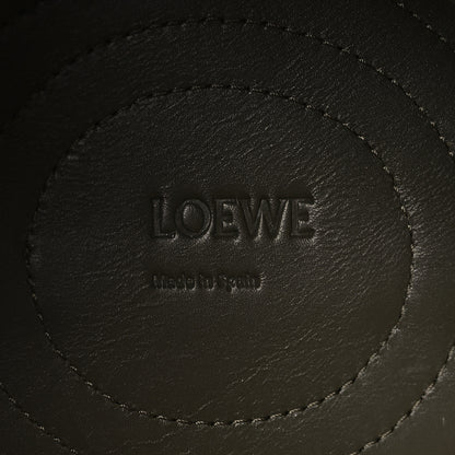 Loewe Shiny Nappa Calfskin Small Paseo Bag Dark Khaki Green 6 of 9